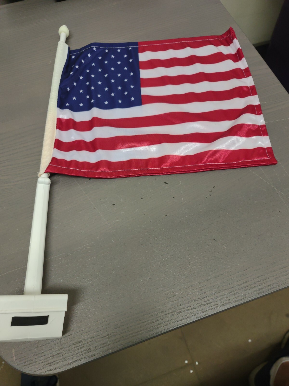 USA American Flag United States Red White and Blue Car Window Flag NIB