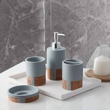 Bathroom Accessory Set-4Pieces-Sweet Home Collection-Modern Classic