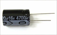 2 Pack 4700UF 16V Radial Capacitor - Replaces 10V 4700uf -- USA Shipper