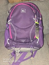 New! REI Co-op Lookout 40 Hiking Backpack Purple & 3L Camelback Hydration Pouch 