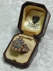 ANTIQUE FABERGE "ΚΦ" NICHOLAS II TSAR OF RUSSIA 14K SOLID GOLD RING
