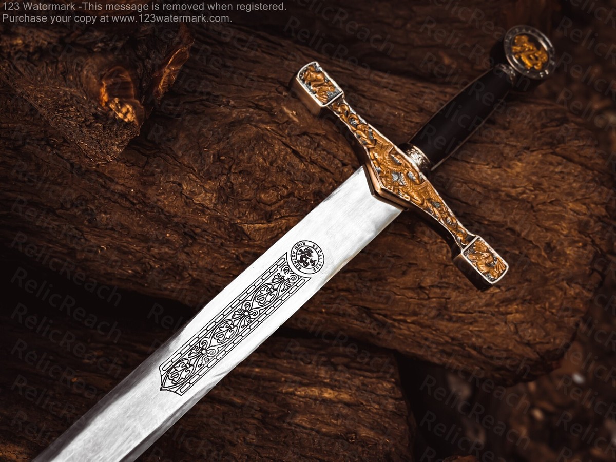 King Arthur Excalibur Sword Carbon Steel Battle Ready Cosplay Movie Replica Dad | eBay King Arthur Excalibur Sword Carbon Steel Battle Ready Cosplay Movie Replica Dad | eBay