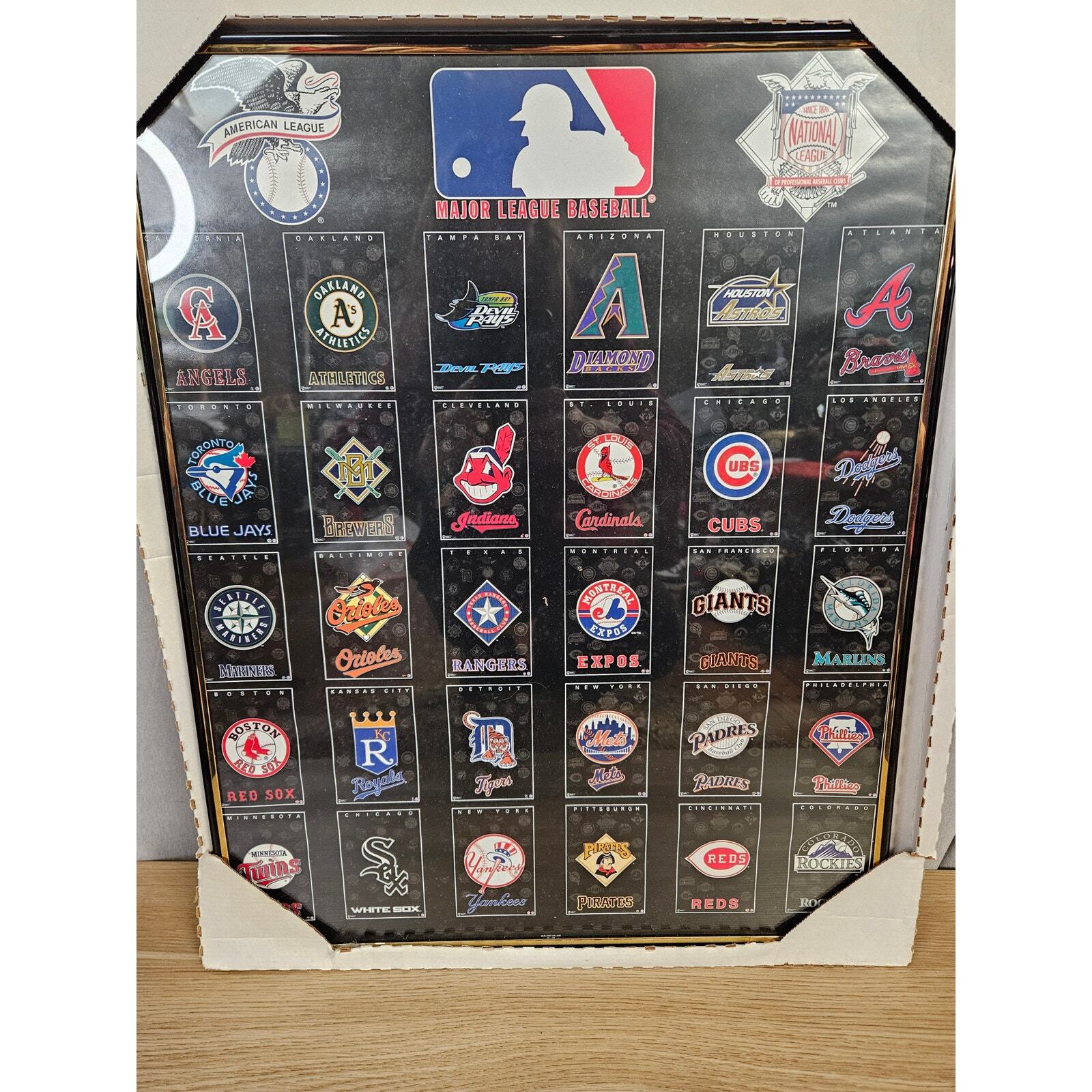 New Vintage 90's MLB Framed Poster