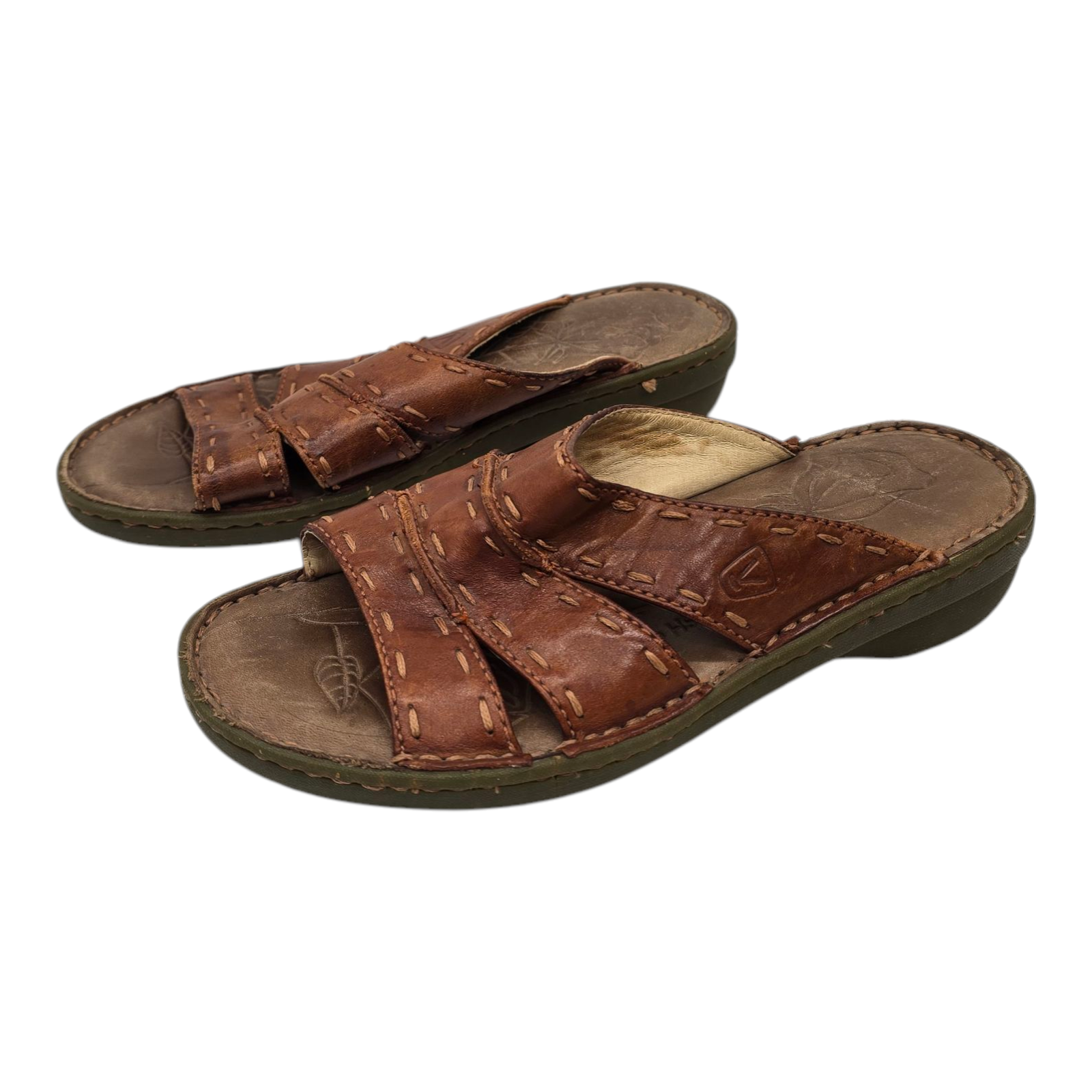 Sandali Keen donna 7 5 City of Roses slip on zeppa tacco cinturino pelle slide