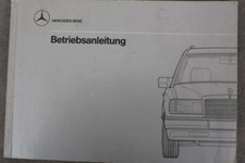 Mercedes Benz T-Modell "124" Betriebsanleitung - Bedienungsanleitung "1989"