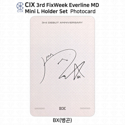 CIX 3rd Fix Week Official MD Mini L Holder Set Photocard