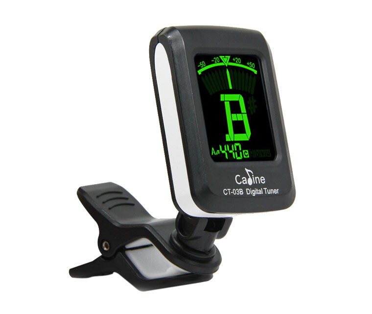 Caline CT-03B Guitar Clip-On Tuner Electronic with Digital LCD