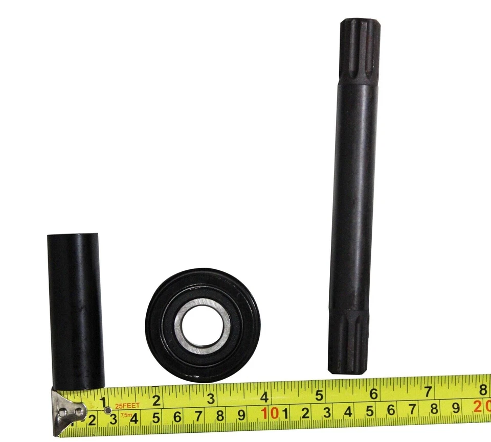 BMX Crank Arms 170mm 3-piece w/ Bottom Bracket 9/16 BMX Cruiser Bicycle Crankset - Image 2 of 3