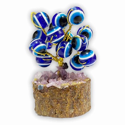 Mini Blue Gemstone Trees   Feng Shui Crystal Bonsai for Prosperity & Harmony