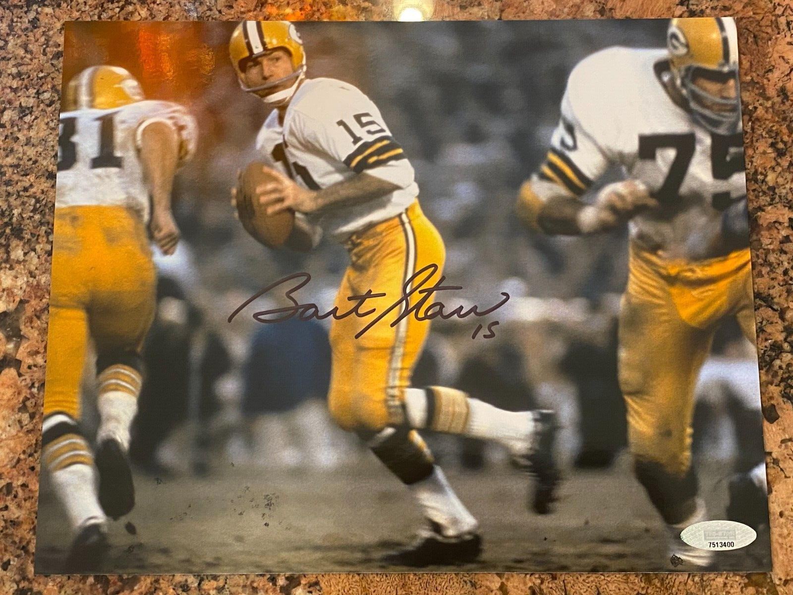 Bart Starr Autographed Signed Green Bay Packers 8x10 TriStar 