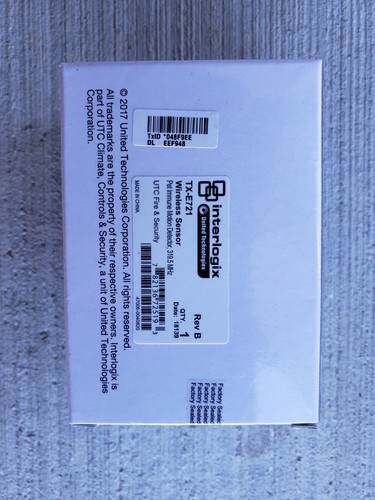 GE Interlogix Wireless Pet Immune Motion Detector TX-E721 NIB - Picture 2 of 3