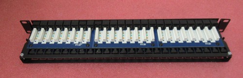 HellermannTyton CAT6 Unshielded 48 Port 1U Right Angled RJ45 Patch Panel Black - Photo 10/11