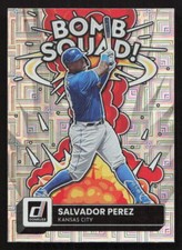 2022 Donruss Salvador Perez Bomb Squad Vector #BS-1 Card
