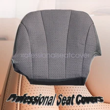 For 2001 2002 Chevy Silverado Driver Bottom Replacement Seat Cover Dark Gray