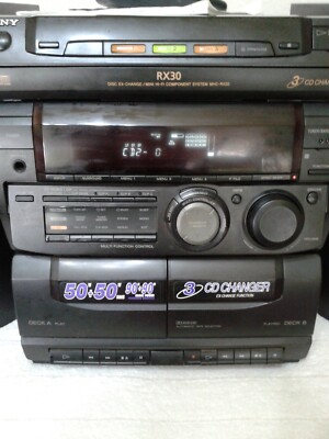 minicadena Sony MHC RX30 (3 x CD Charger, vintage hi-fi, mini