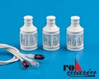 Model Boat Fittings Right of Way Lamp Set 10mm X 20mm (3 lamp glasses, 3 bulbs)
