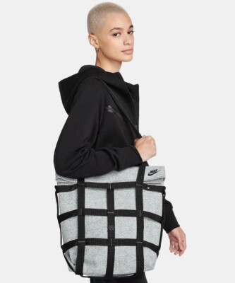 Nike Sportswear Cargo Tote Bag Grey Sustainable Materials FB3038
