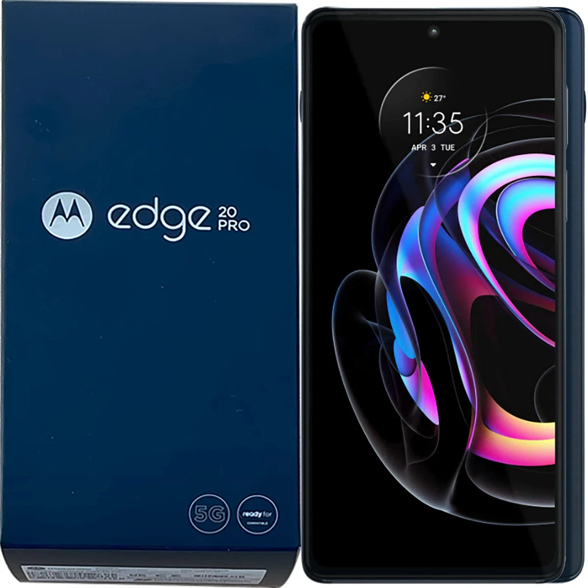 New Motorola Edge 20 Pro Dual-Sim 256GB + 12GB Midnight Blue Unlocked 5G GSM