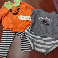Cat Jack Baby Halloween 2 Outfits Size Newborn