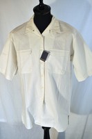 Vintage Women's Cream Linen Short Sleeve Shirt Size Large Vintage Women's Cream Linen Short Sleeve Shirt Size Large
