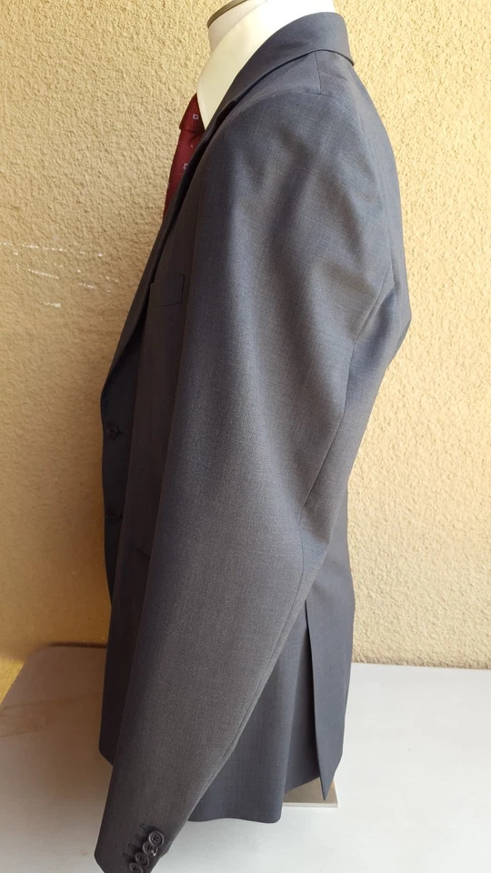 PRADA Milano Tailored Blk Black Label Wool 2 Btn Sport Coat Italy 46R MEX 56R EU - Imagem 3 de 4