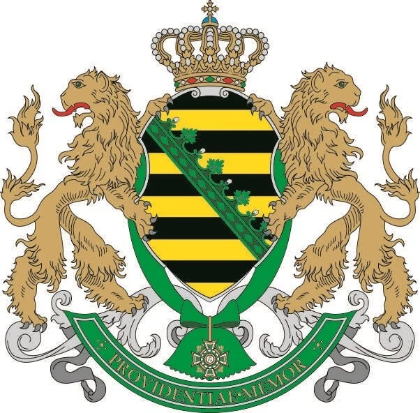 U24 Aufkleber Königreich Sachsen Wappen Autoaufkleber Sticker Konturschnitt