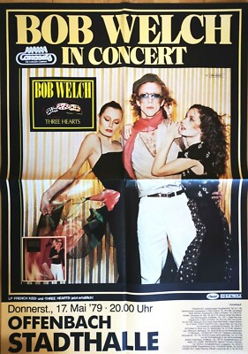 BOB WELCH - FLEETWOOD MAC 1979 OFFENBACH - Concert Poster - Plakat - DIN A1 F/U