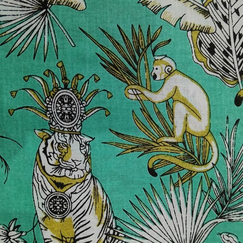 5 Yard Bird Animal Hand Dyed Printed Cotton Fabric Clothing Apparel Craft - Picture 3 of 5