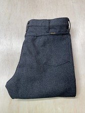 Vintage Men's Wrangler Polyester Pants Gray 82HK USA Size 38x30 Approx 36.5x30