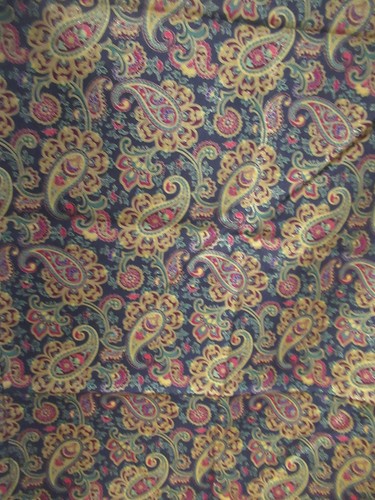 Fabric Traditions PAISLEY MULTI Floral Cotton Fabric VTG 2009 SZ 1 1/2YX44 - Picture 7 of 7