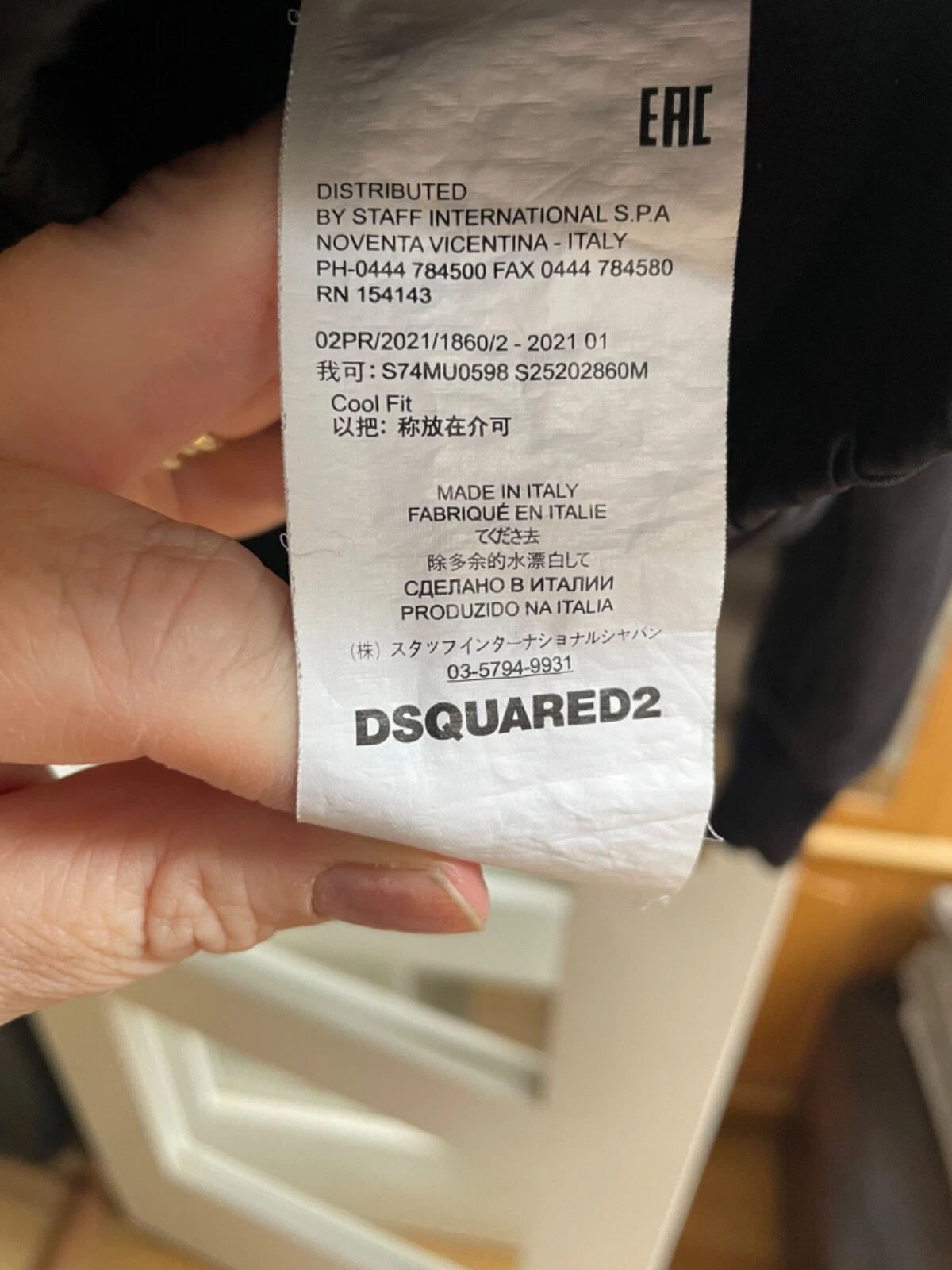 Felpa con cappuccio da uomo Dsquared2 taglia large