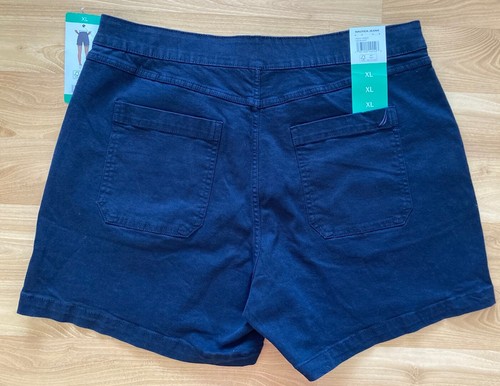 Women's Nautica Shorts X-Large Blue Navy Cotton Twill cottoms - 第 2/4 張圖片