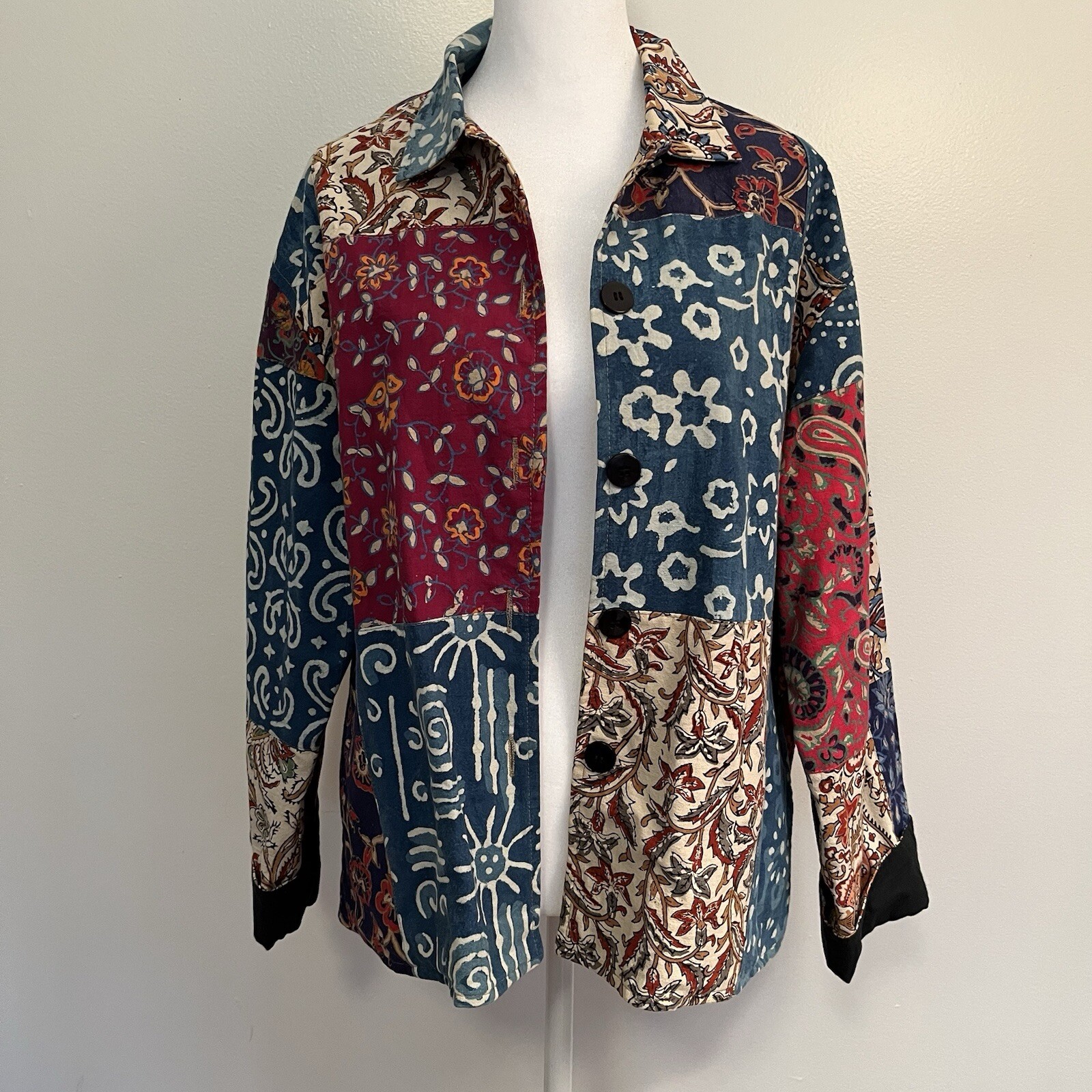 Silver Stream Patchwork Colorful Boho Hippie Hipp… - image 2