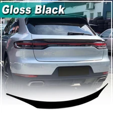 Fit For Porsche Macan 2018-2023 Gloss Black Rear Middle Trunk Spoiler Wing Lip 