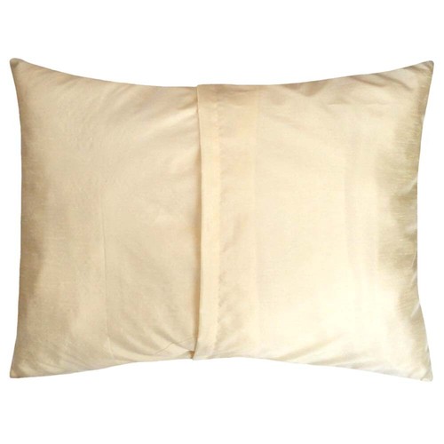 Chenille Brown Floral (Cream Mum Flower) 22"x30" Porch Bench Pillow Cover Sham - Picture 2 of 5