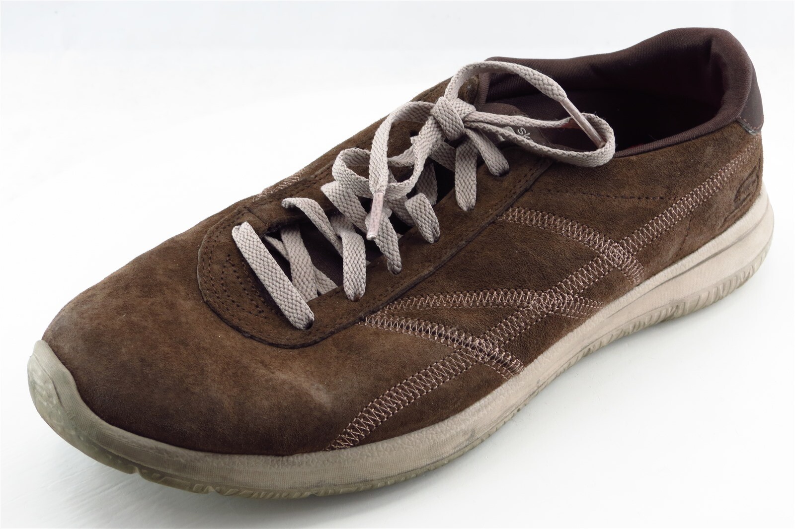 Skechers Gogamat Moda Tenis Cuero Marrón Mujer 9.5 Mediano