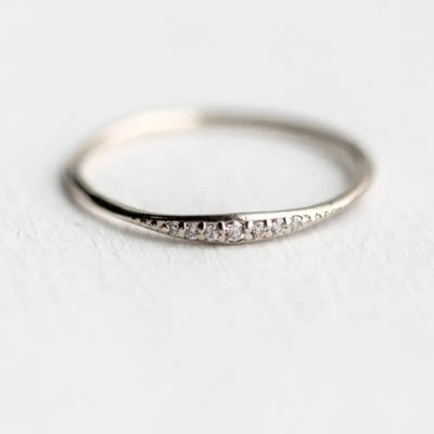 Fashion Women 18k Yellow Gold Plated Cubic Zircon Wedding Ring Jewelry Sz 5-12