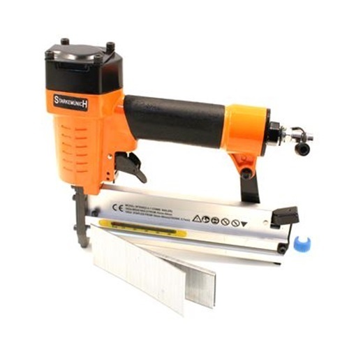 Sparachiodi Aria Compressa 2 in 1: Graffettatrice Professionale per Legno