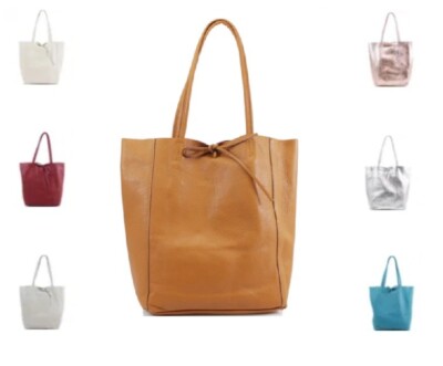 Neu Schultertasche Damen Leder Shopper Tasche Crossbody Leder Handtasche Eimer