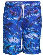 Lands' End Boys Swim Trunks - Sharks - Size 6-7 small - NEW