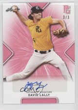 2021 Leaf Perfect Game National Showcase Pink 3/3 David Lally #BA-DL2 Auto 0b2