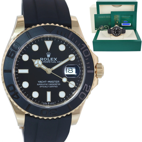 2022 NEW PAPERS Rolex Yacht-Master 226658 Yellow Gold 42mm Oysterflex Watch Box