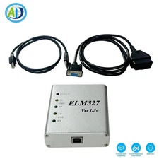 OBD2 Diagnostic Scaner Tool ELM327 USB V1.5 w/PIC18F2480&FT232RL Chip Metal Case