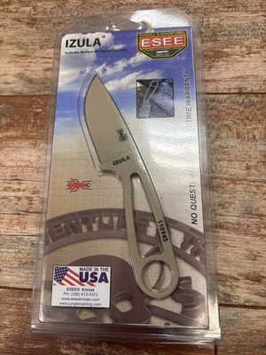 ESEE Izula Fixed Knife 2.63'' Full Tang Blade One Piece 1095 Carbon Steel - New