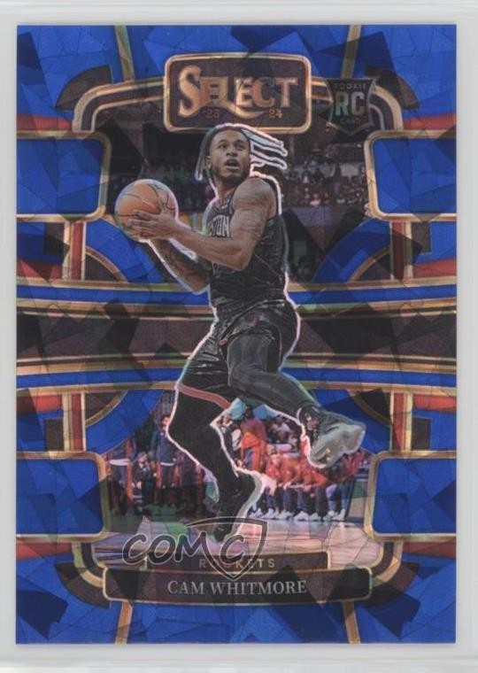 2023-24 Panini Select Concourse Blue Cracked Ice Prizm Cam Whitmore #69 11es