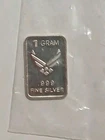 US AIR FORCE - 1 GRAM GR G .999 Fine Pure Solid Silver Bullion Bar