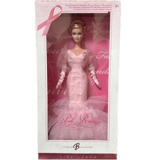 Pink Ribbon Barbie Doll J0932 Collector 2006 Pink Label Blonde Mattel