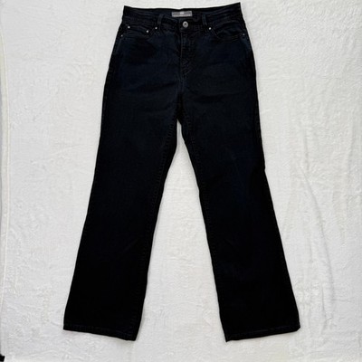 Levi's Jeans Womens 10M Black Perfectly Slimming 512 Bootcut Rhinestone Pocket