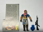 gi joe lot figure 1986 zandar 100% complete w/filecard