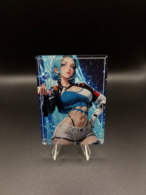 Bulma Dragonball Z Waifu Card TCG Full Art Waifu Legends Custom Goddess